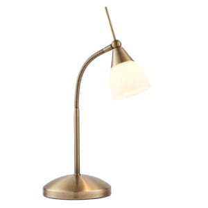 Table Lamps - Endon Range Touch Table Lamp (Antique Brass) (652-TLAN)