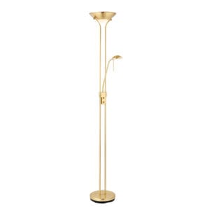 Floor Lamps - Endon Rome Mother & Child 230W & 33W Floor Lamp ( Brass) (ROME-SB)