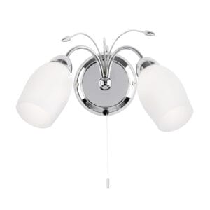 Wall Lighting - Endon Meadow Twin Will Light (Polished Chrome) (2007-2WBCH)