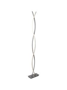 Floor Lamps - Searchlight Platt LED Wave Floor Lamp Chrome & Opal (5679CC)