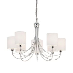 Ceiling Pendants - Endon Phantom 7lt Pendant (Polished Chrome) (PHANTOM-7CH)