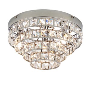 Endon Motown 4lt Semi Flush Ceiling Light (Polished Chrome)