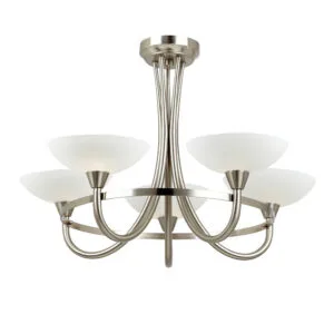 Ceiling Lighting - Endon Cagney 5lt Ceiling Light ( Chrome) (CAGNEY-5SC)