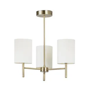 Ceiling Lighting - Endon Brio 3lt Semi Flush (BRIO-3AB)