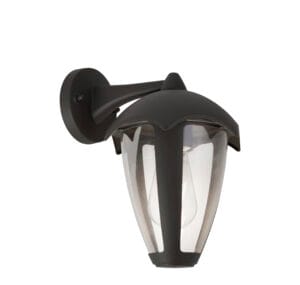 Wall Lighting - Searchlight Bluebell Outdoor Wall Light Grey Metal & Clear Polycarb (57891GY)