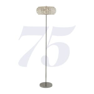Floor Lamps - Searchlight Marylin 3LT Floor Lamp Chrome Crystal Glass & Sand (5819CC)