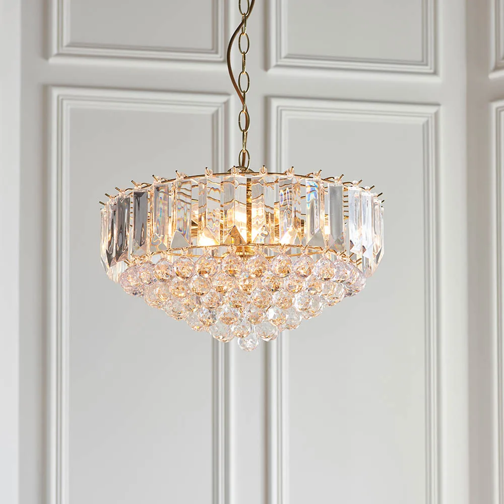 Ceiling Pendants - Endon Fargo 6lt Pendant (FARGO-18BP) - View 2