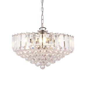 Ceiling Pendants - Endon Fargo 6lt Pendant (Polished Chrome) (FARGO-18CH)