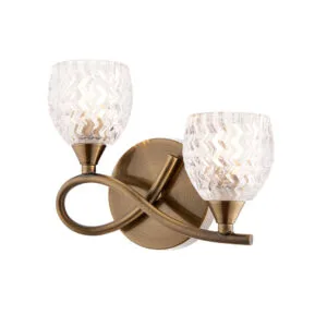 Wall Lighting - Endon Boyer 2lt Left Wall (BOYER-2WBAB-L)