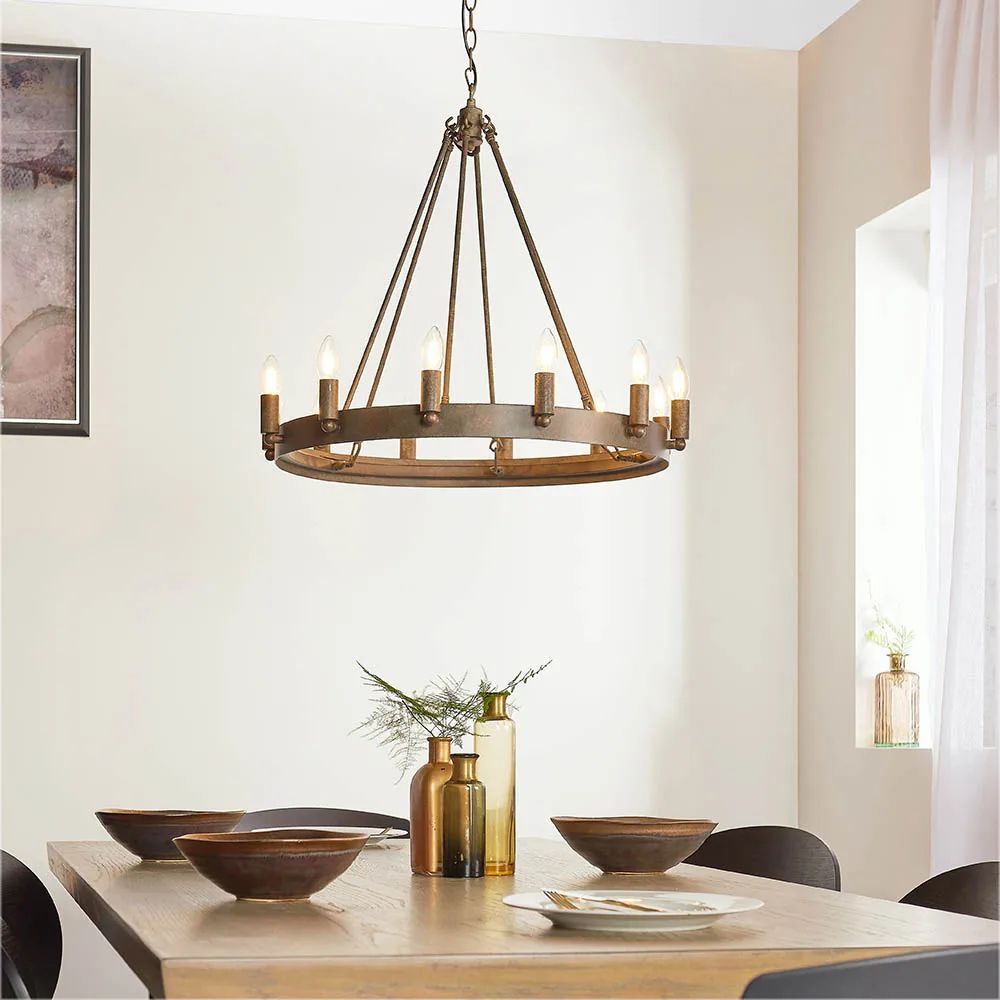 Ceiling Pendants - Endon Chevalier 12lt Pendant (61026) - View 2