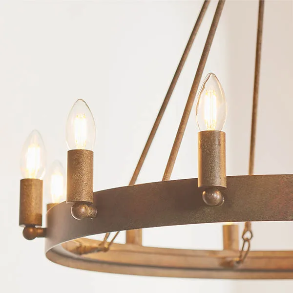 Ceiling Pendants - Endon Chevalier 12lt Pendant (61026) - View 3