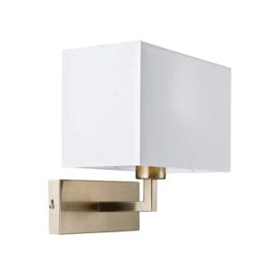Wall Lighting - Endon Piccolo 1lt Wall Light ( Nickel/White) (61604)
