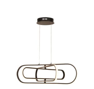 Ceiling Pendants - Searchlight Clip Pendant Black Metal (61775BK)