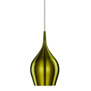 Ceiling Pendants - Searchlight Vibrant Pendant Metallic Green Metal (6461-12GR)