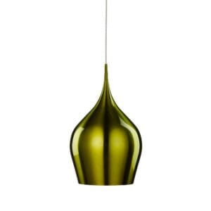 Ceiling Pendants - Searchlight Vibrant Pendant Metallic Green Metal (6461-26GR)