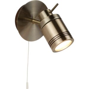 Searchlight Samson Spotlight Wall Light Antique Brass Metal
