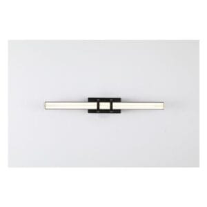 Wall Lighting - Searchlight Parma LED Wall Light Matt Black Metal & Clear Glass (66412BK)