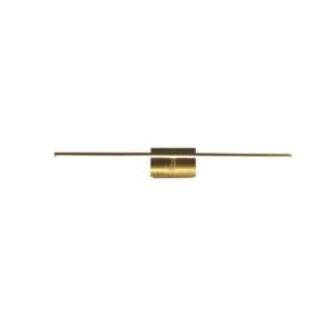 Wall Lighting - Searchlight Amalfi LED Wall Light IP44 Satin Brass Metal (68241-41SB)