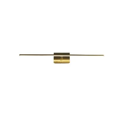 Wall Lighting - Searchlight Amalfi LED Wall Light IP44 Satin Brass Metal (68241-41SB)