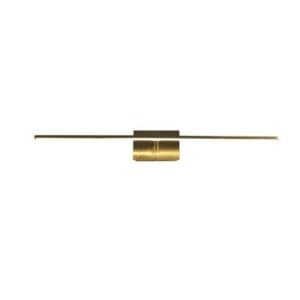 Wall Lighting - Searchlight Amalfi LED Wall Light IP44 Satin Brass Metal (68241-61SB)