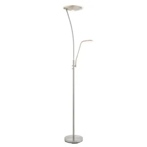 Floor Lamps - Endon Alassio mother & child task floor 18W & 6W SW warm white (73081)