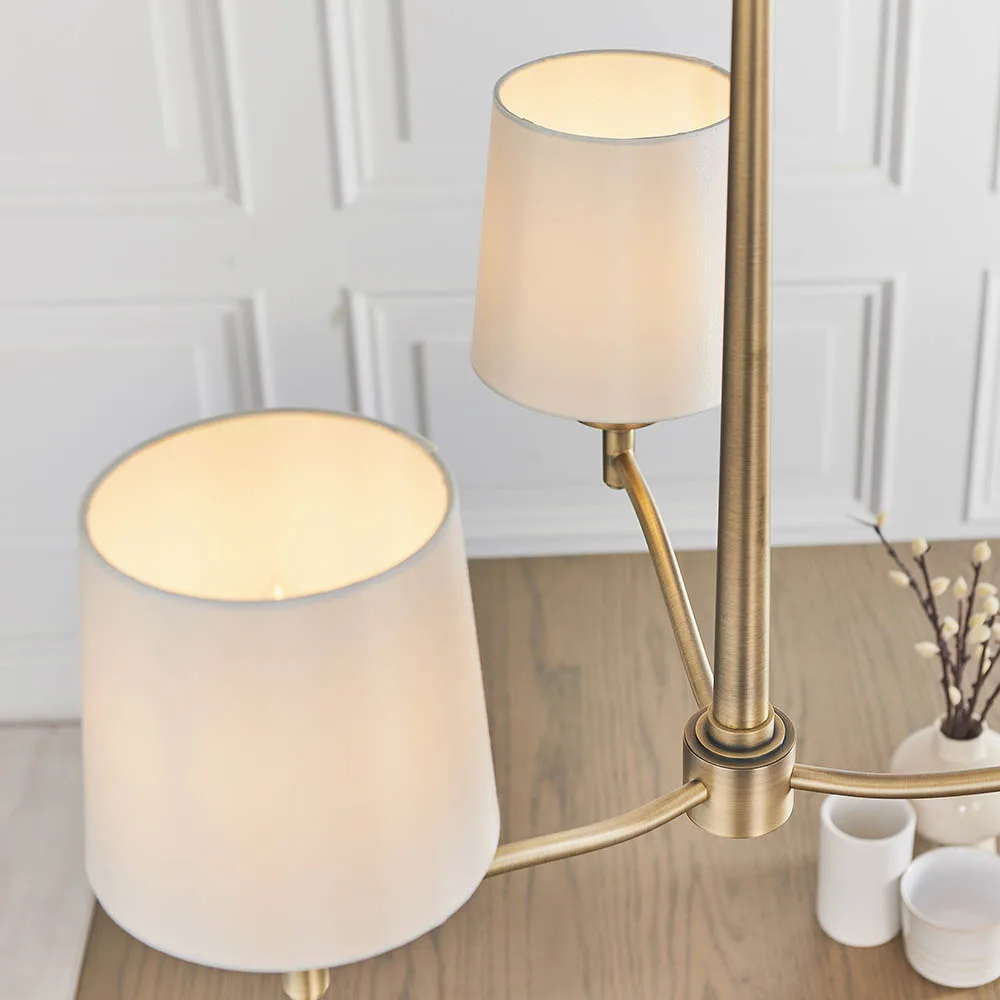 Ceiling Pendants - Endon Ortona 3lt pendant 40W (73411) - View 3