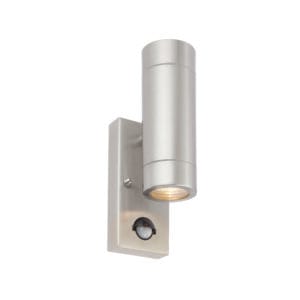 Saxby Lighting - Saxby Atlantis PIR 2lt wall IP44 7W (73445)