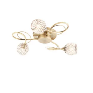 Ceiling Lighting - Endon Aherne 3lt Semi Flush (73758)