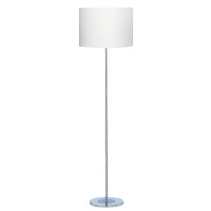 Floor Lamps - Searchlight Carter Floor Lamp Chrome Base & Fabric Shade (7550CC)
