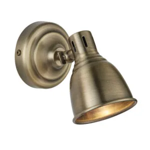 Spotlights - Endon Westbury 1lt Spot Antique Brass Non-dimmable (76277)