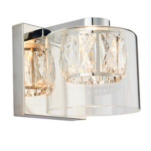 Wall Lighting - Endon Verina 1lt wall 28W (Chrome) (76521)