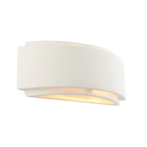 Wall Lighting - Endon Gianna 1lt wall 40W (White) (76570)
