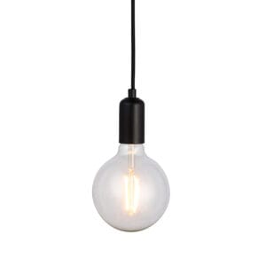 Endon Studio 1lt pendant 60W (Matt Black)