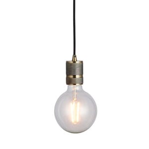 Endon Urban 1lt pendant 60W (Antique Brass)