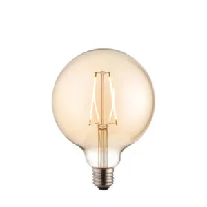 E27 Bulbs - Endon E27 LED filament globe 125mm dia (77111)