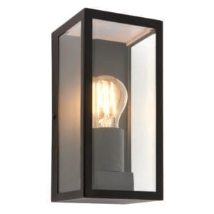 Saxby Lighting - Saxby Breton wall Black IP44 28W (78757)