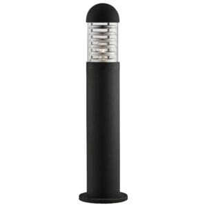 Bollards & Posts - Searchlight Bronx Outdoor Post Black Metal & Polycarbonate (7900-600BK)