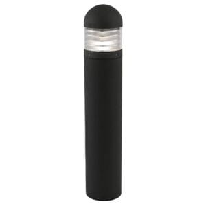Bollards & Posts - Searchlight Bronx Outdoor Post Black Metal & Polycarbonate (7900-900)