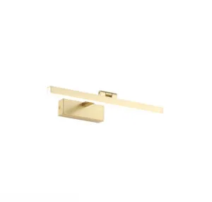 Picture Lights - Searchlight Corfu Picture Light Satin Brass Metal (79824-40SB)