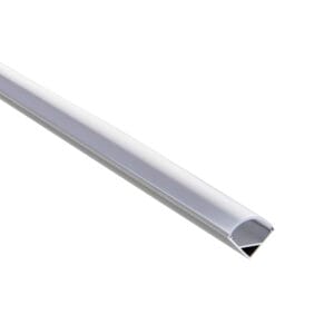 Saxby Extrusion - Saxby Rigel Corner 2m Aluminium Profile/Extrusion Silver (80501)