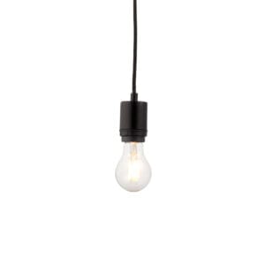 Endon Studio 1lt Pendant Matt Black Dimmable