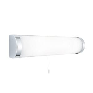 Bathroom Lighting - Searchlight Poplar 2Lt Wall Light Chrome Metal & Opal Glass (8293CC)
