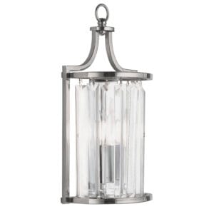 Wall Lighting - Searchlight Victoria Wall Light Chrome Metal & Clear Crystal (8571CC)