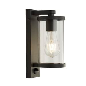 Lanterns - Searchlight Bakerloo Outdoor Wall Light Black Metal & Polycarbonate (8631BK)