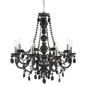 Ceiling Pendants - Searchlight Marie Therese 8Lt Pendant Grey Glass & Acrylic (8888-8GY)