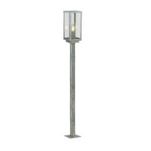 Bollards & Posts - Searchlight Box II Outdoor Post Galvanised Silver Metal & Glass (90151-900SI)