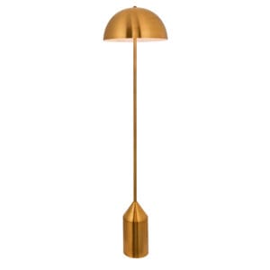 Floor Lamps - Endon Nova 1lt Floor Antique Brass & gloss white Non-dimmable (90521)