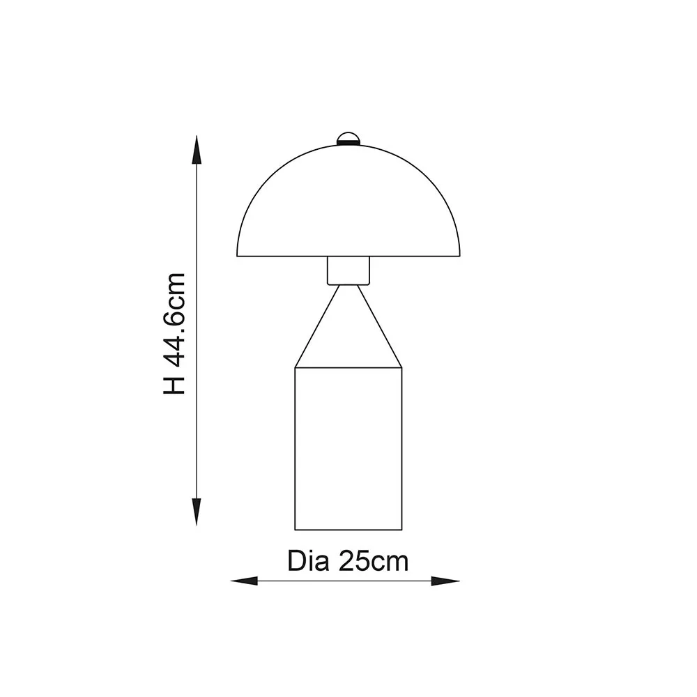 Table Lamps - Endon Nova Table (Brass) (90522) - View 4