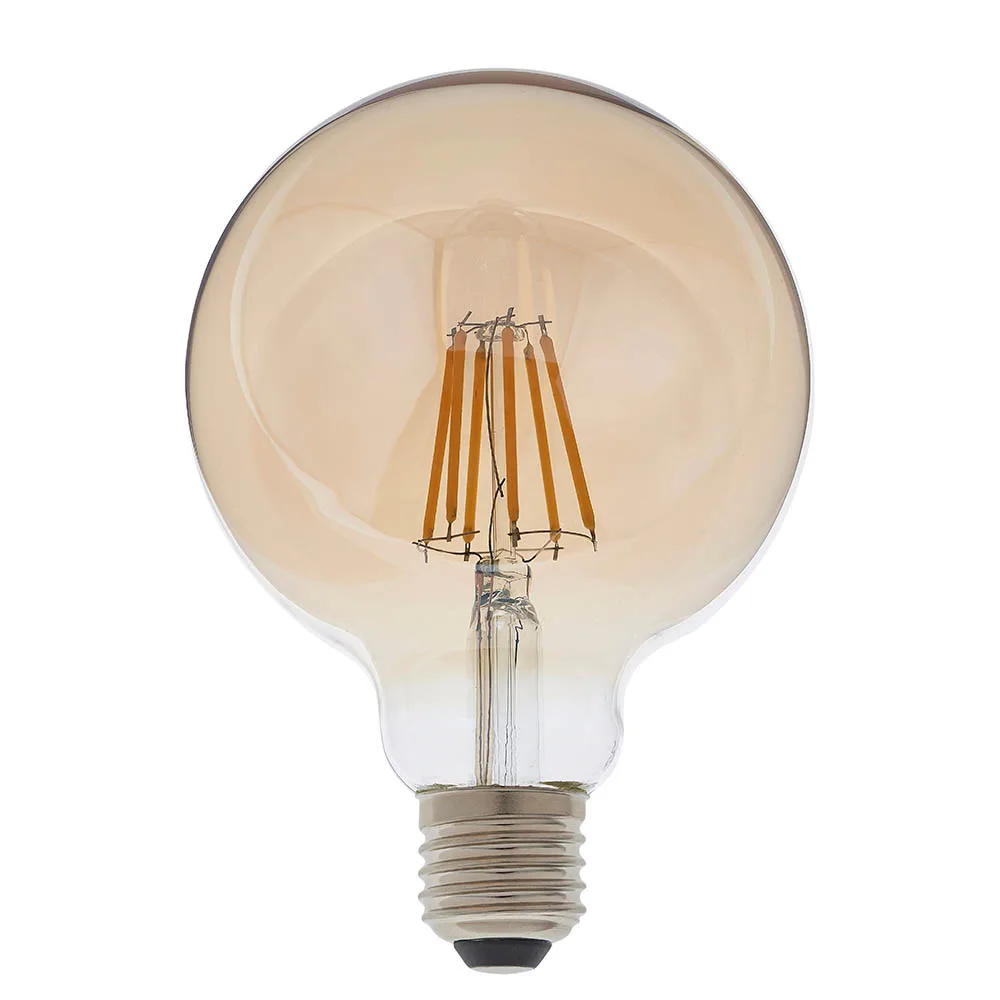 E27 Bulbs - Endon E27 LED filament globe 95mm dia (93030) - View 2