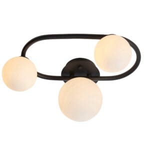 Bathroom Lighting - Endon Pulsa 3lt Semi Flush (93524)